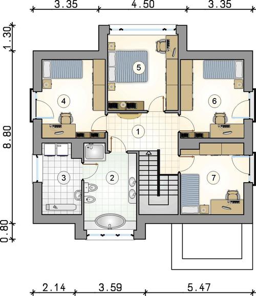 Rzut piętra POW. 0,0 m²