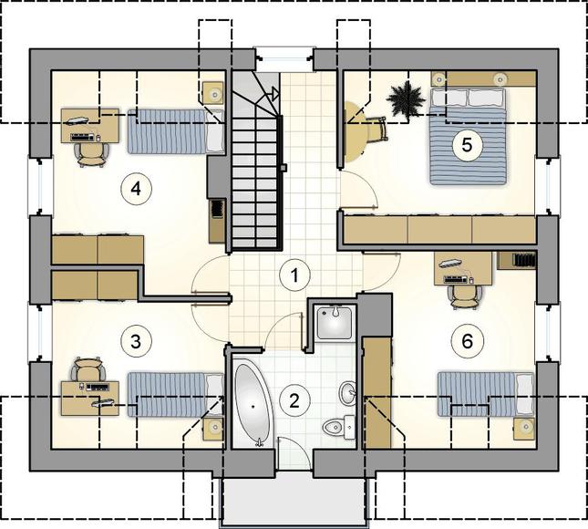 Rzut poddasza POW. 0,0 m²