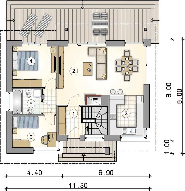 Rzut parteru POW. 0,0 m²