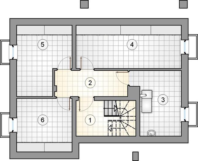 Rzut piwnicy POW. 0,0 m²