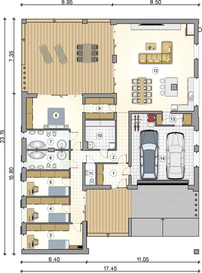 Rzut parteru POW. 0,0 m²