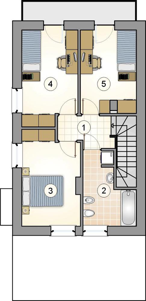 Rzut piętra POW. 0,0 m²