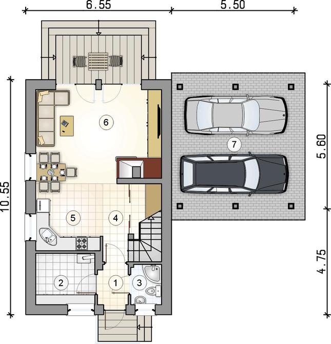 Rzut parteru POW. 0,0 m²