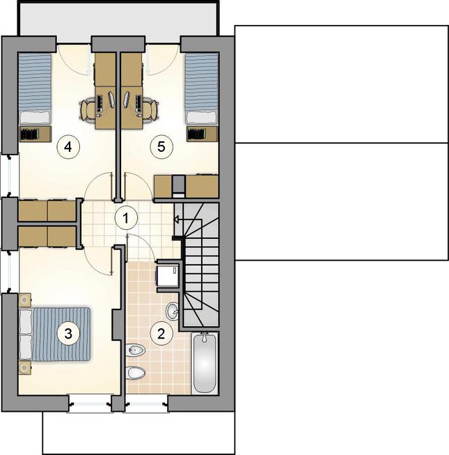 Rzut piętra POW. 0,0 m²