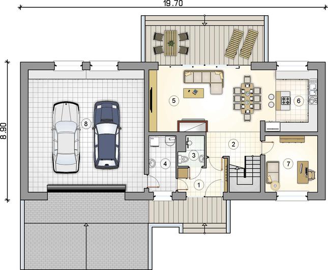 Rzut parteru POW. 0,0 m²