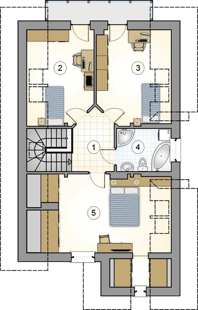 Rzut poddasza POW. 0,0 m²