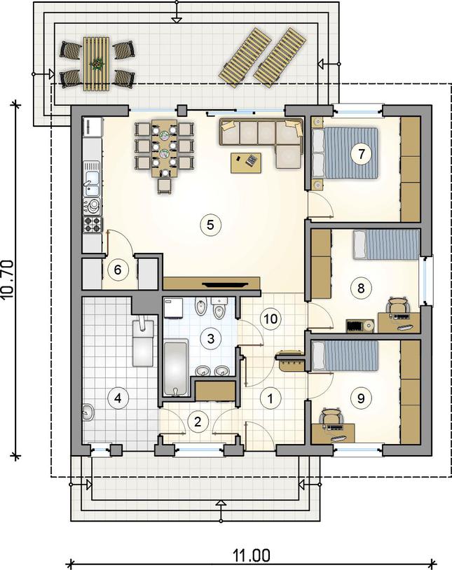 Rzut parteru POW. 0,0 m²