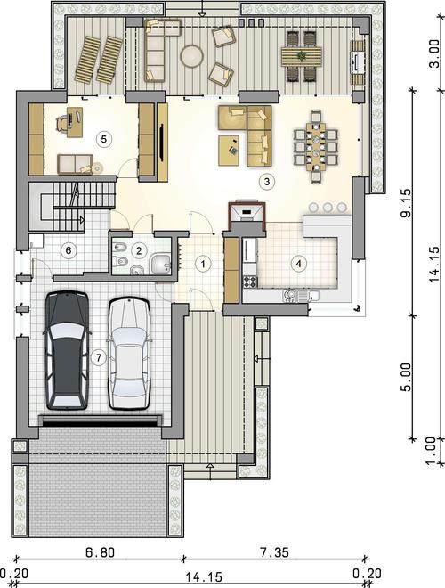 Rzut parteru POW. 0,0 m²
