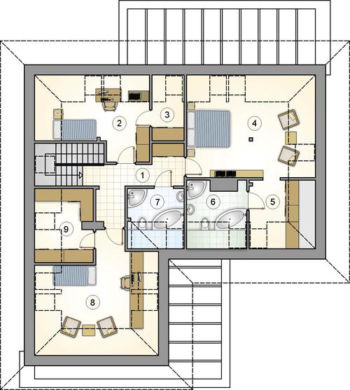 Rzut poddasza POW. 0,0 m²