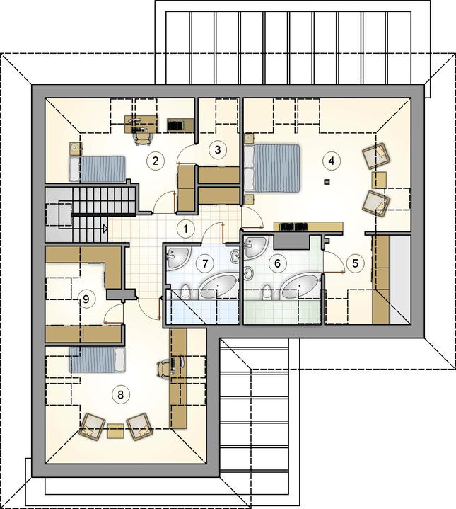 Rzut poddasza POW. 0,0 m²