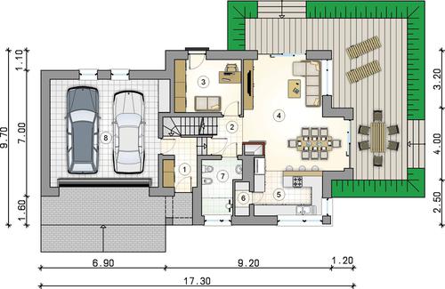 Rzut parteru POW. 0,0 m²