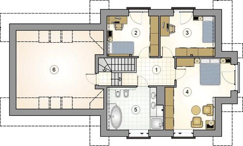 Rzut poddasza POW. 0,0 m²