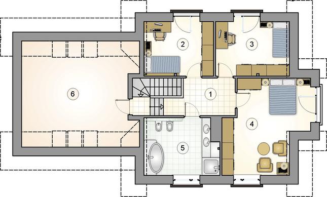 Rzut poddasza POW. 0,0 m²