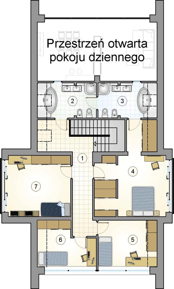 Rzut poddasza POW. 0,0 m²