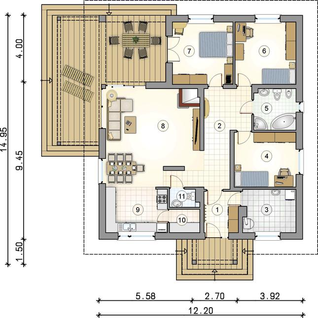 Rzut parteru POW. 0,0 m²