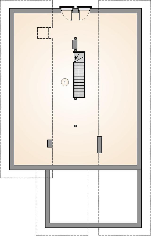 Rzut poddasza POW. 0,0 m²