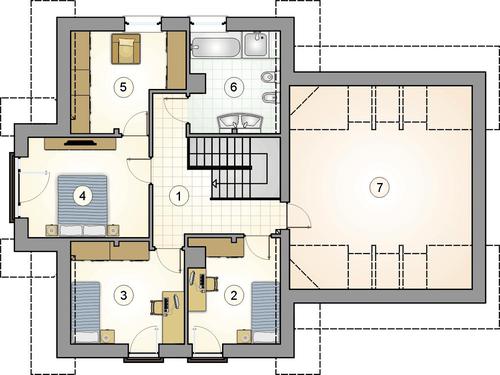 Rzut poddasza POW. 0,0 m²