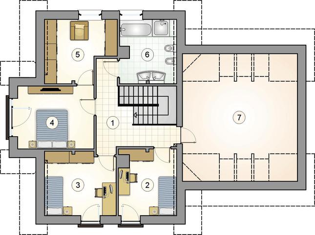 Rzut poddasza POW. 0,0 m²