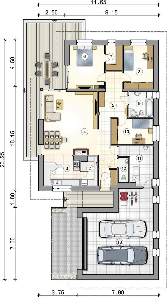 Rzut parteru POW. 0,0 m²