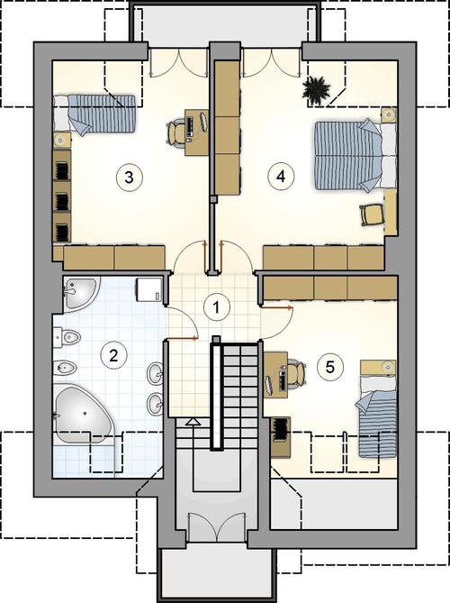 Rzut poddasza POW. 0,0 m²