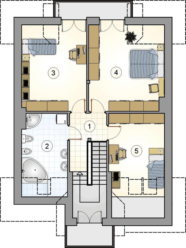 Rzut poddasza POW. 0,0 m²