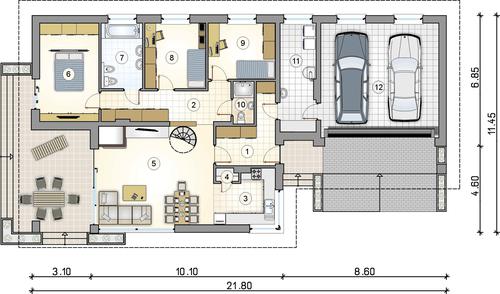 Rzut parteru POW. 0,0 m²