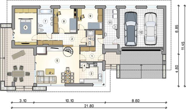 Rzut parteru POW. 0,0 m²