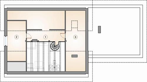 Rzut poddasza POW. 0,0 m²