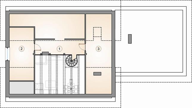 Rzut poddasza POW. 0,0 m²