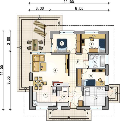 Rzut parteru POW. 0,0 m²