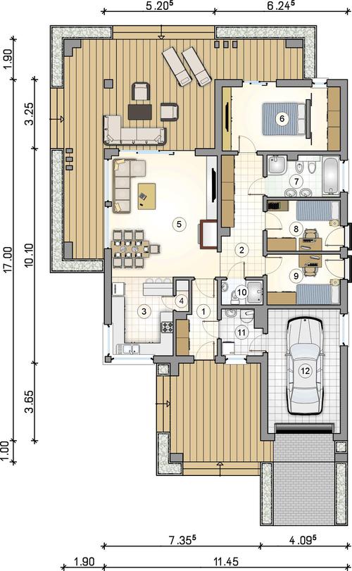 Rzut parteru POW. 0,0 m²