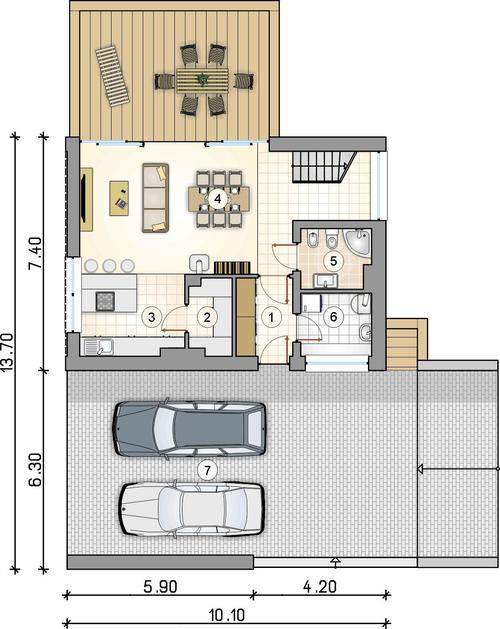 Rzut parteru POW. 0,0 m²
