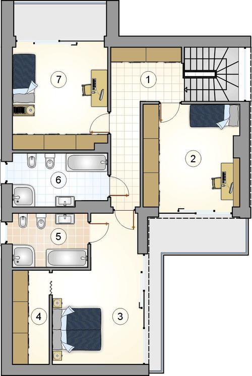 Rzut piętra POW. 0,0 m²