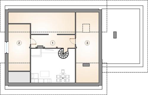 Rzut poddasza POW. 0,0 m²