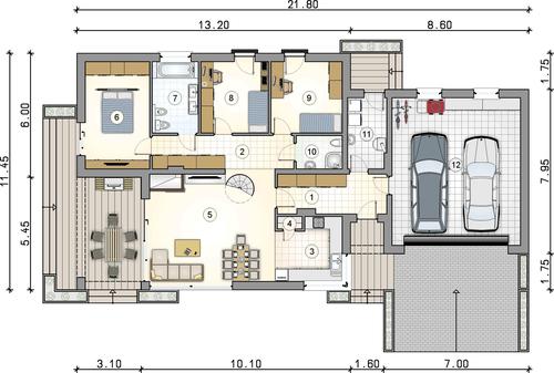 Rzut parteru POW. 0,0 m²