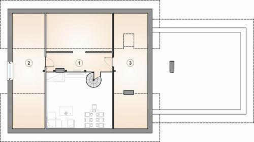Rzut poddasza POW. 0,0 m²