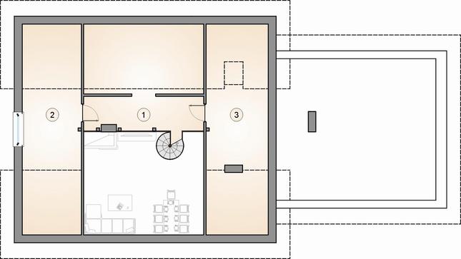 Rzut poddasza POW. 0,0 m²