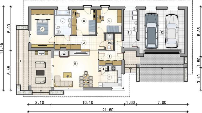 Rzut parteru POW. 0,0 m²