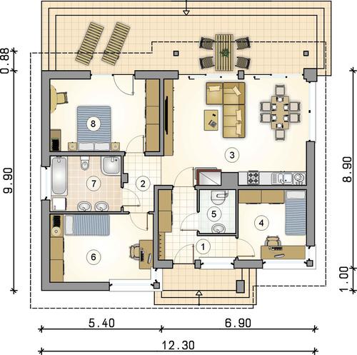 Rzut parteru POW. 0,0 m²