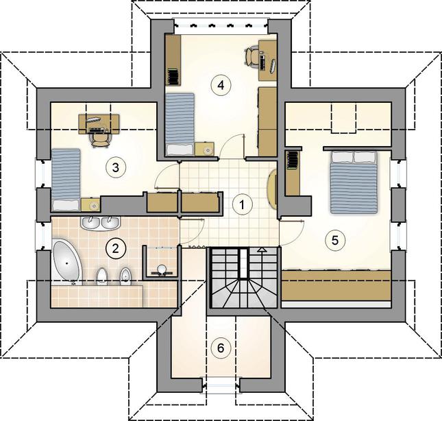 Rzut poddasza POW. 0,0 m²