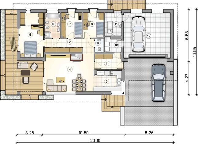 Rzut parteru POW. 0,0 m²
