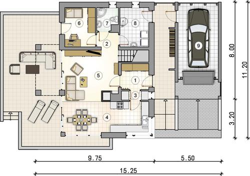 Rzut parteru POW. 0,0 m²