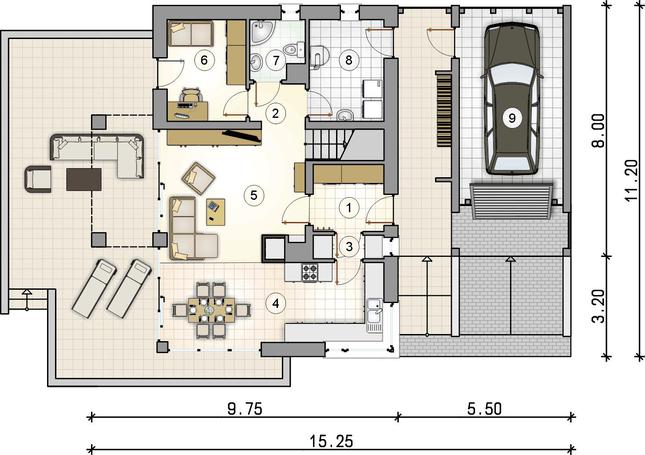 Rzut parteru POW. 0,0 m²