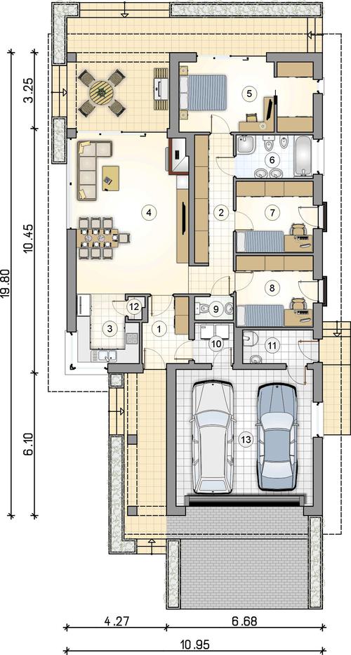 Rzut parteru POW. 0,0 m²