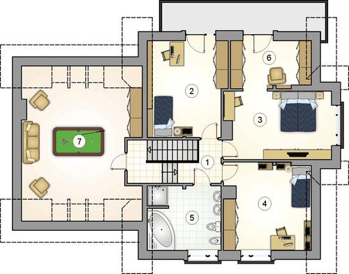 Rzut poddasza POW. 0,0 m²