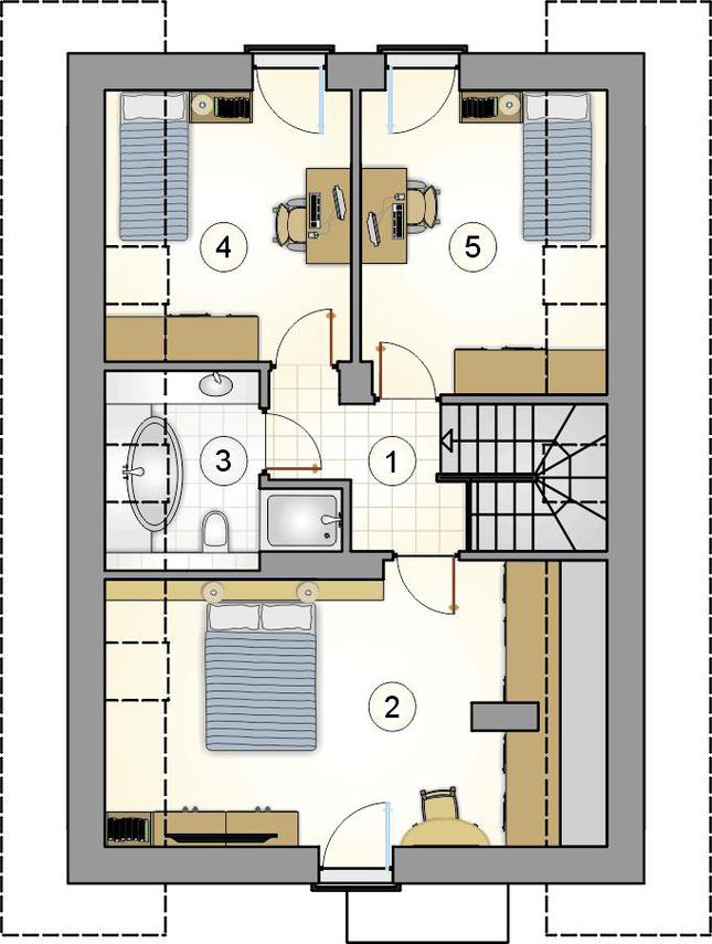 Rzut poddasza POW. 0,0 m²