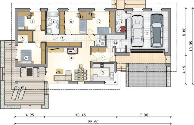 Rzut parteru POW. 0,0 m²