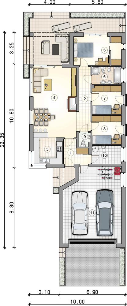Rzut parteru POW. 0,0 m²