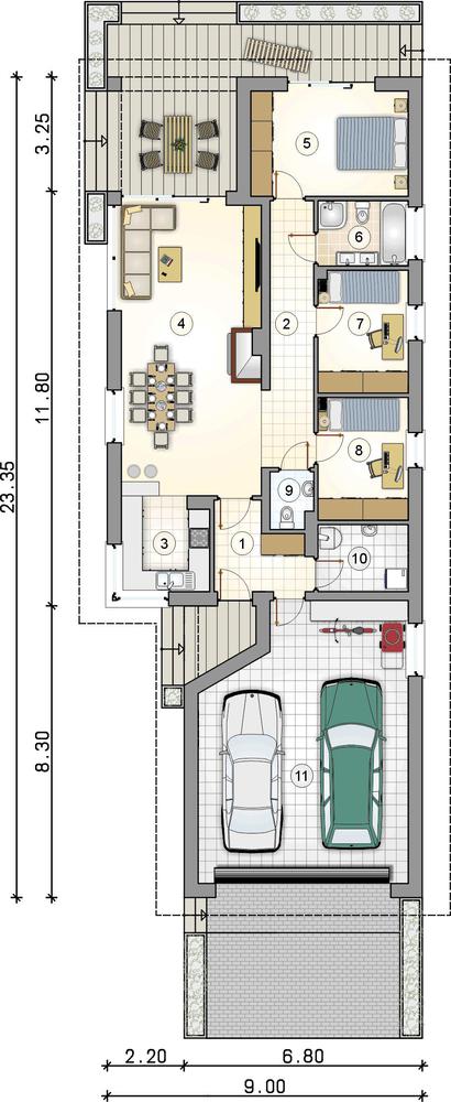 Rzut parteru POW. 0,0 m²