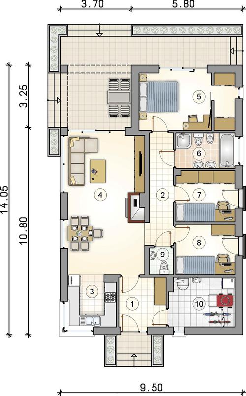 Rzut parteru POW. 0,0 m²